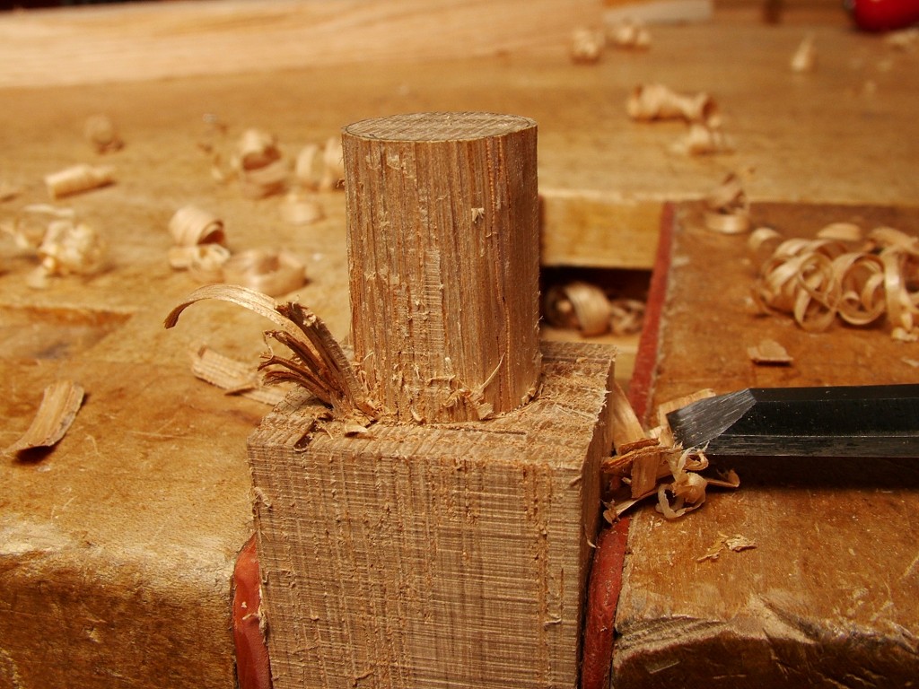Trimming Tenon Shoulder