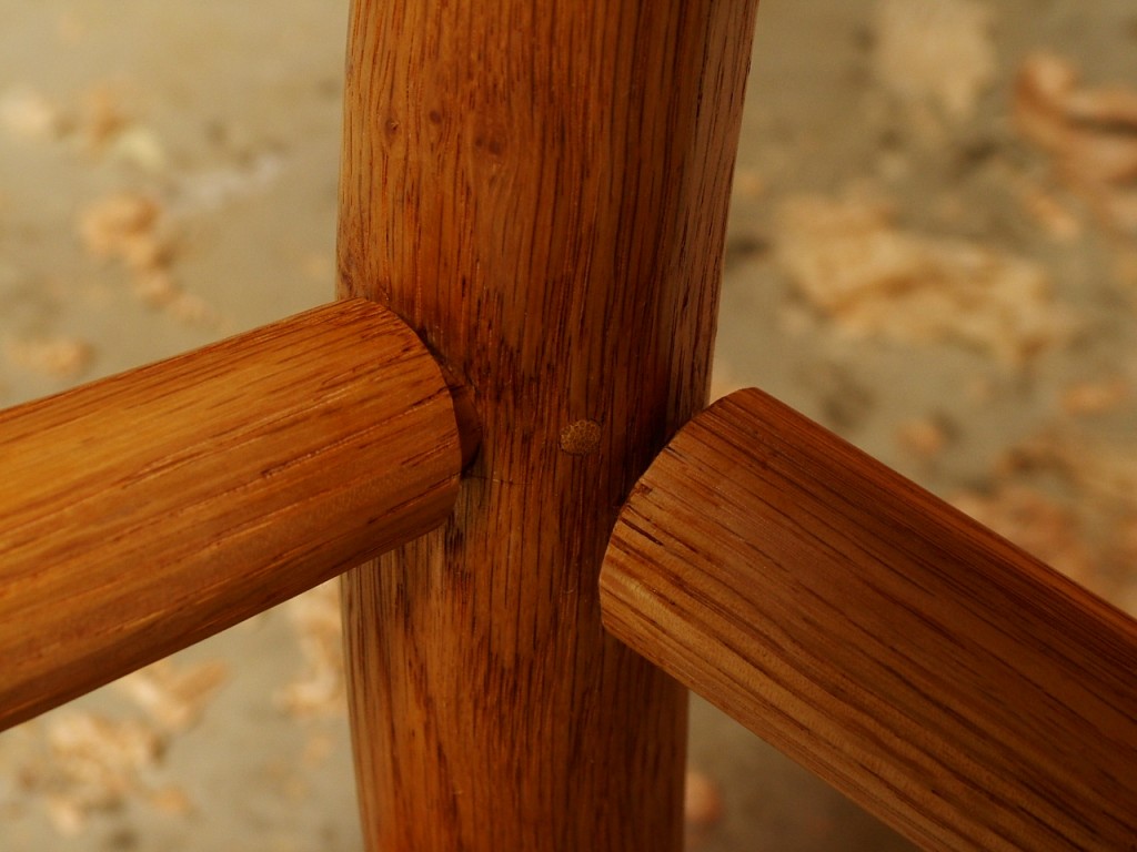Rungs pinned with Bamboo Skewer