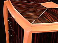 bedside chests angle view
