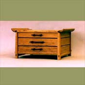 Man's Pagoda Box in English Brown Oak 